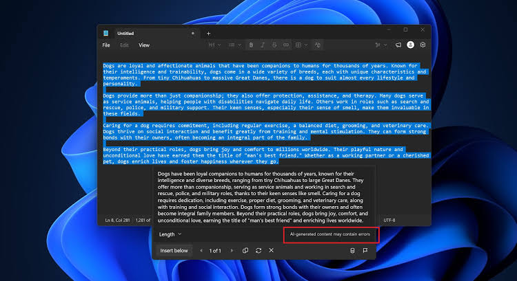 Microsoft drops Copilot branding in Notepad for Windows 11 for everyone, but it’s really just a rename