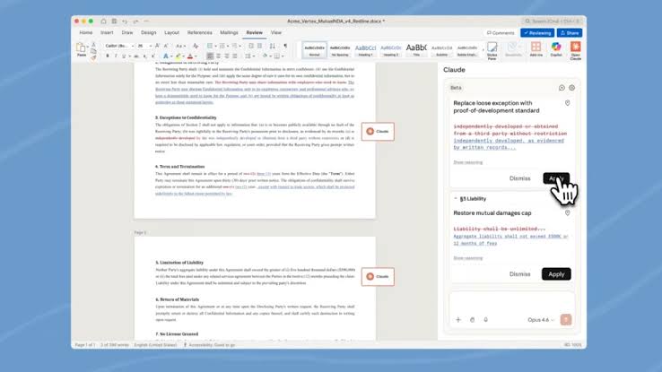 Anthropic Launches Claude for Word in Beta