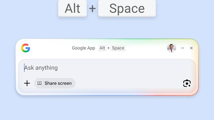 You can now get Google’s AI search on Windows without ever opening a browser