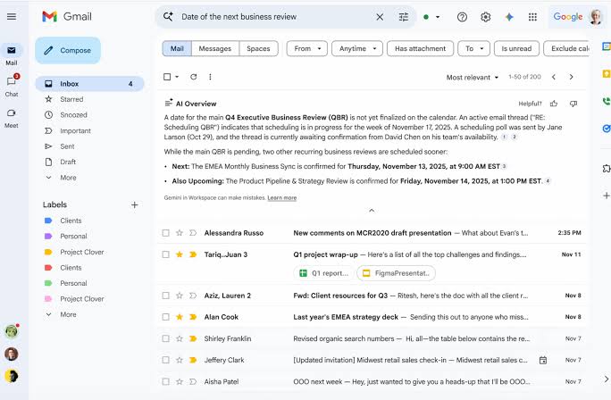 Gmail’s AI Overviews is expanding to business users.