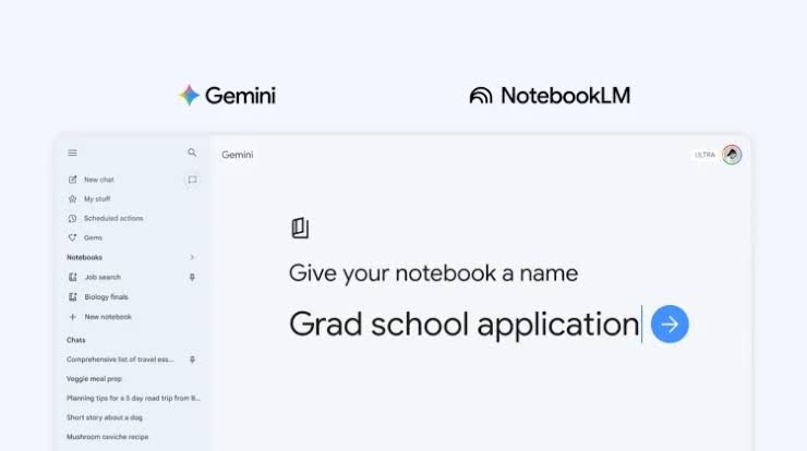 Google gives Gemini a productivity boost with synced ‘Notebooks’