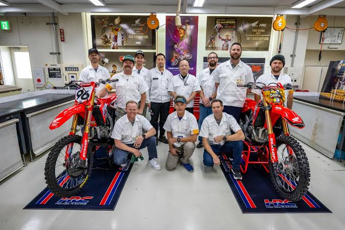 Where do Honda motocross bikes get built?