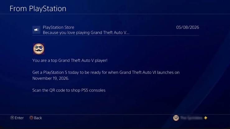 PlayStation Is Urging PS4 GTA V Players To Upgrade To PS5 & Be Ready For The GTA VI Launch