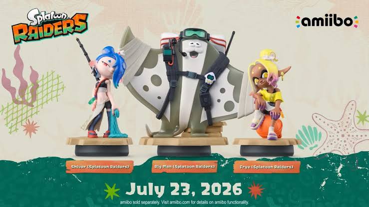 New amiibo coming for Splatoon Raiders