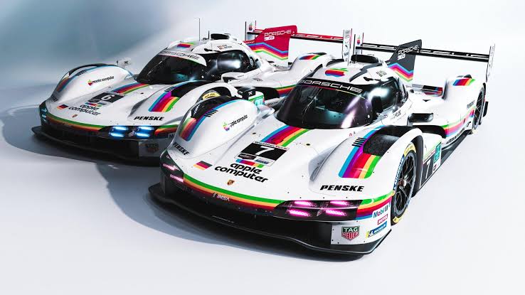 Porsche will contest Laguna Seca in historic colors of the Apple Computer livery