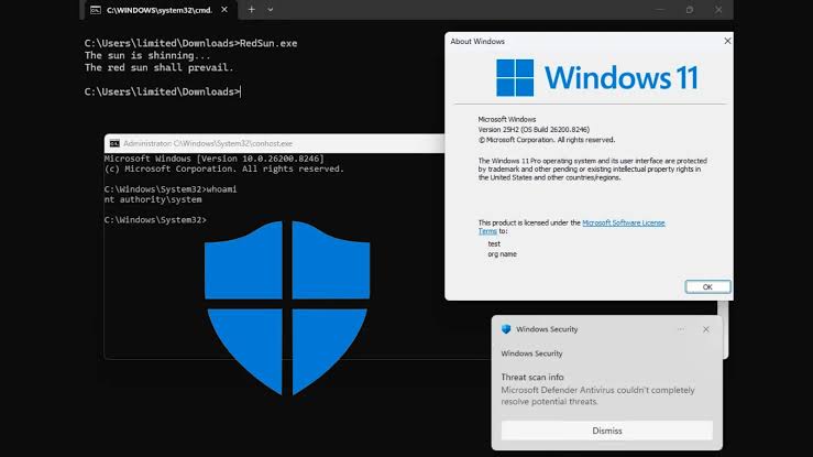 Microsoft Defender 0-Day Vulnerability “RedSun” Enables Full SYSTEM Access