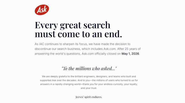 No more Jeeves: Ask.com officially shuttered