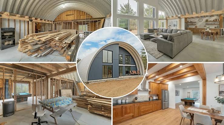 Unfinished Quonset Hut-Style Home in Maine Hits the Market for Under $300K