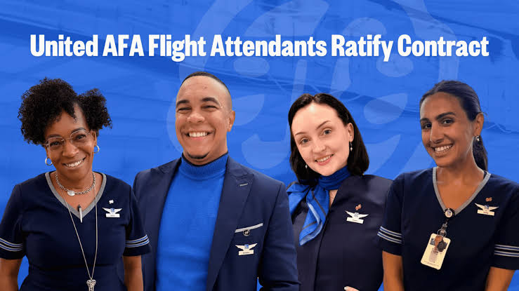 United Flight Attendants Ratify New Contract