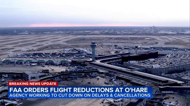FAA reducing scheduled flights at Chicago O'Hare International Airport this summer for concerns over safety, cancellation rates