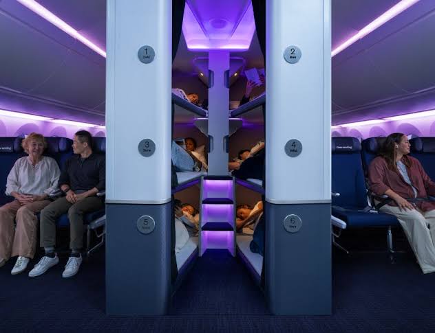 Bunk beds for economy passengers take off on Air New Zealand’s new planes