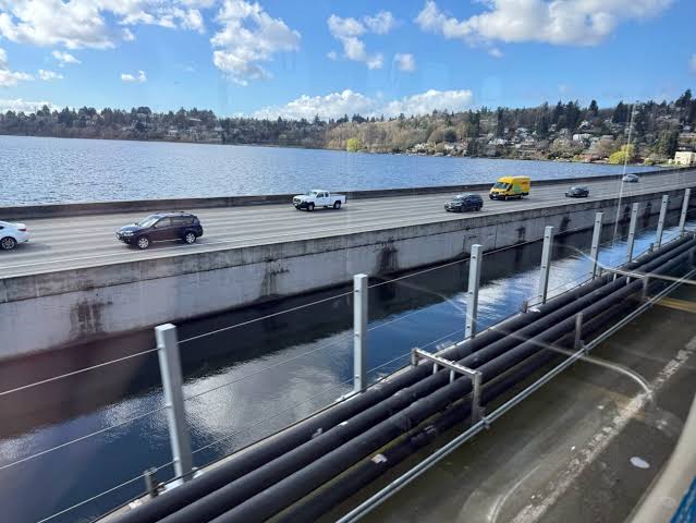 GeekWire rides the world's first floating-bridge train — Seattle tech commutes will never be the same