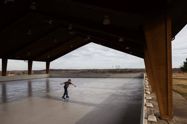 Hockey Rinks Turn to Plastic Ice as Planet Warms