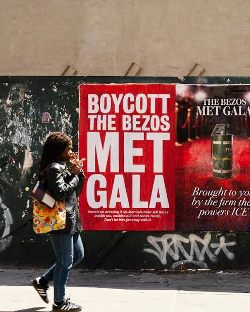 Activists Urge Boycott of ‘Bezos Met Gala’ With Posters Around NYC