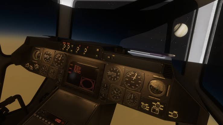 Space Hauler is a full scale space flight sim set around Saturn where every single button in your ship is functional