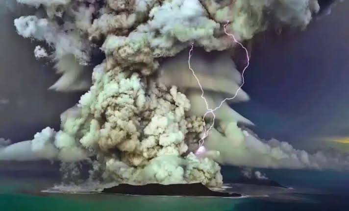 Tonga's Eruption Punched Into the Edge of Space. The Stratosphere Cooled, and It Still Has Not Recovered
