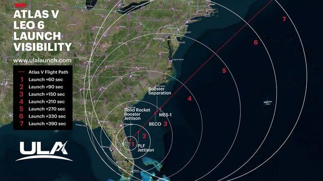 Cape Canaveral rocket launch may be visible in Tallahassee. See map