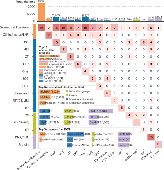 Tracing the rise of biomedical foundation models