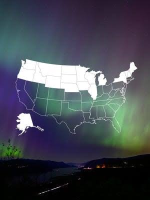 Northern lights map shows best places to see the aurora tonight