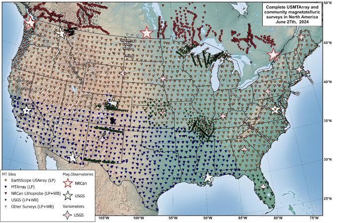 Buried electrical pathways across the US reveal new clues about Earth's interior and power grid risks