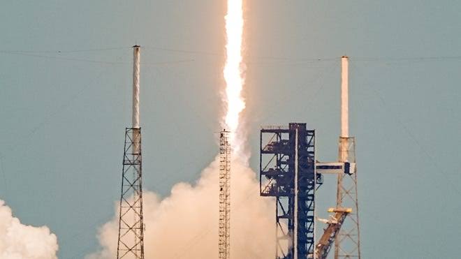 SpaceX rocket launch in Florida. Best places to see Cape Canaveral liftoff