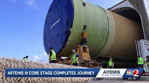 'No pit stops': Crew delivers Artemis III core stage to Kennedy Space Center