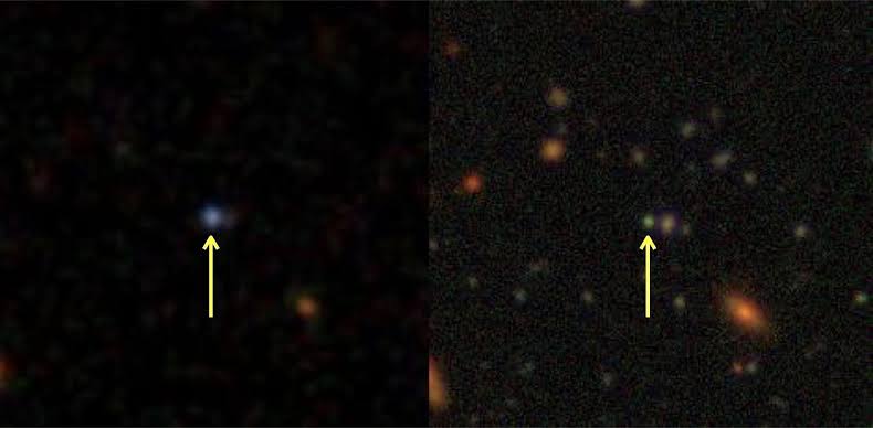 Distant galaxy fades 20-fold in just two decades, challenging how supermassive black holes evolve