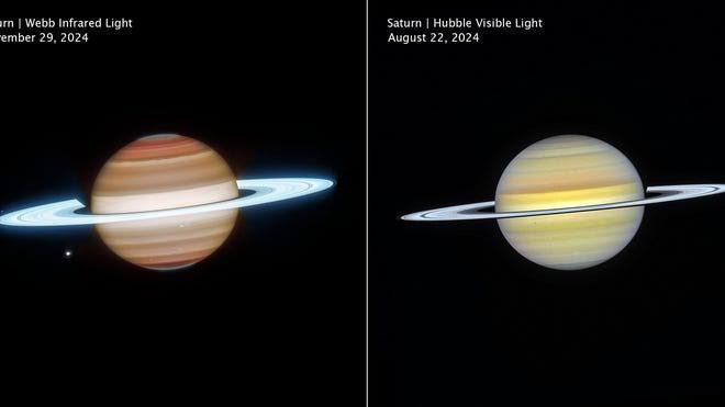 NASA telescopes team up for clearest view of Saturn ever. See images