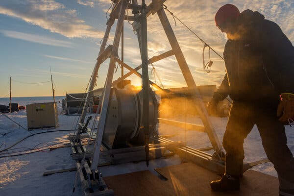 Drilling Into the Thwaites Glacier in Antarctica
