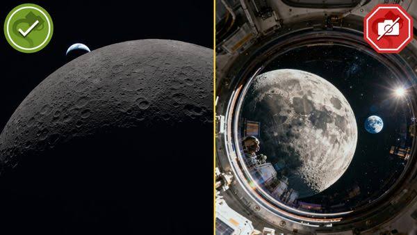 Artemis II moon images: Separating fact from science fiction