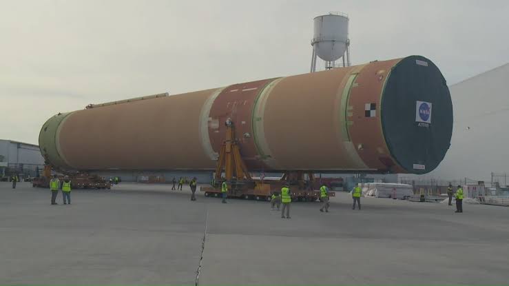 New Orleans-built rocket heads to Kennedy Space Center for Artemis III mission