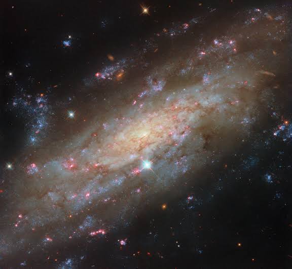 Hubble reveals spiral galaxy 53 million light-years away in striking detail