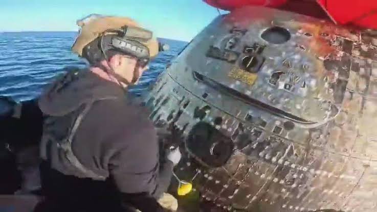 ‘Welcome home’: New video shows recovery team reaching Artemis II crew after splashdown