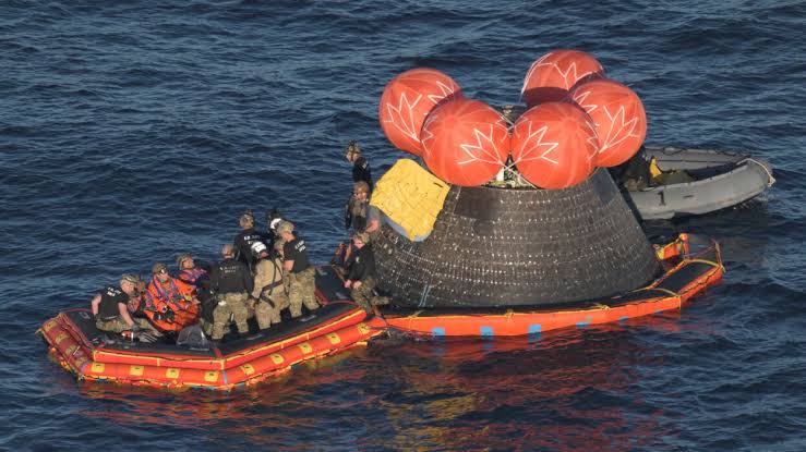 NASA's Artemis II crew helped by Navy exiting the capsule in new closeup video