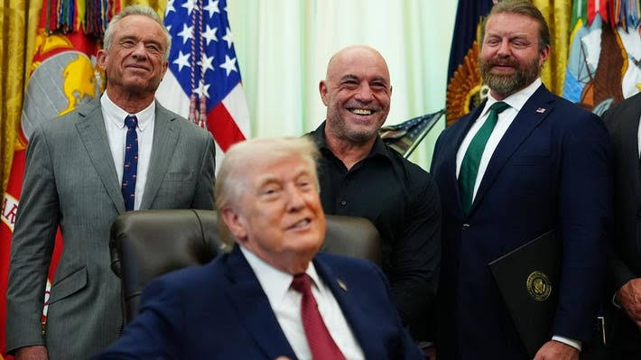 Joe Rogan—Iran War Critic—Joins Trump At White House As He Loosens Restrictions On Psychedelics
