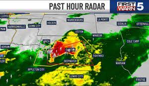 Storms moving out of the region on your Wednesday evening