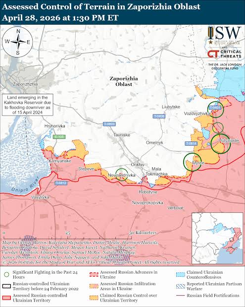 Russian Offensive Campaign Assessment, April 28, 2026