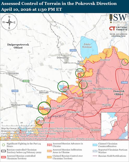 Russian Offensive Campaign Assessment, April 10, 2026