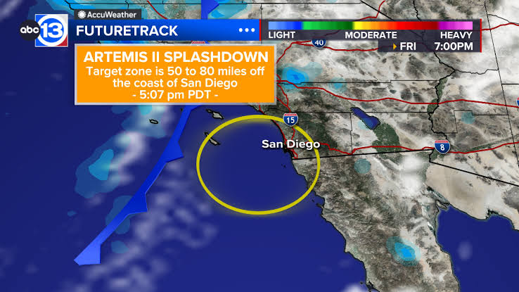Artemis II splashdown forecast: Orion's return to Earth looking good, but NASA monitors Pacific storm that could impact landing