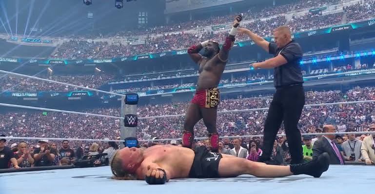 Oba Femi dominates Brock Lesnar at WrestleMania 42