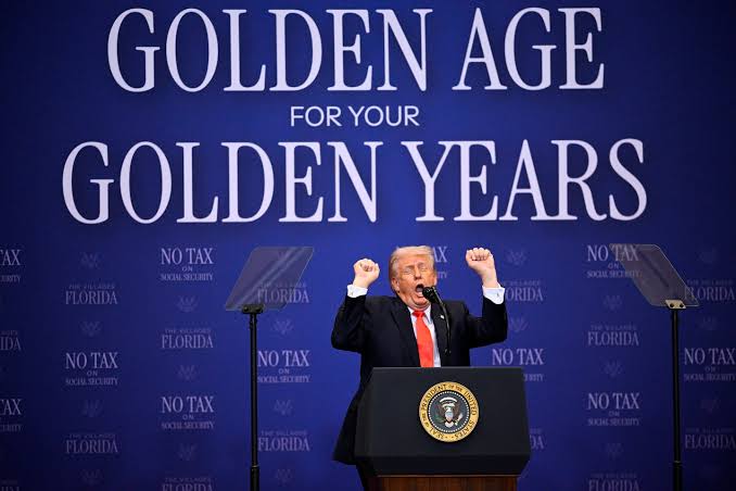 Trump returns to public events, delivering profane speech