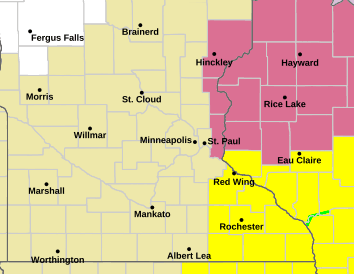 Tornado watch issued for southeast Minnesota