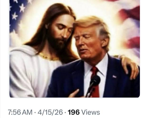 Trump Just Posted An AI Image Of Himself With Jesus