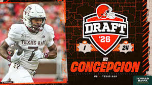Browns select WR KC Concepcion with the No. 24 pick in the 2026 NFL Draft