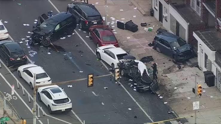 Man and dog killed after vehicle t-boned by speeding SUV in West Philadelphia
