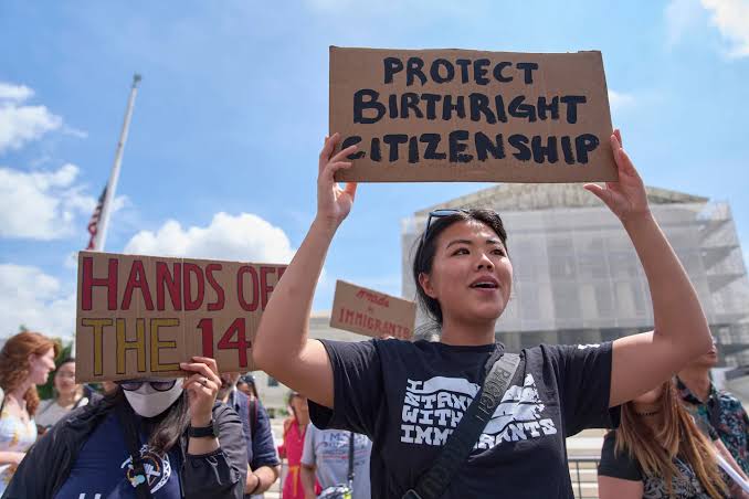 Trump officials cite white supremacists in bid to end birthright citizenship